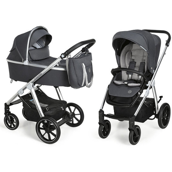Универсальная коляска 2в1 Baby Design BUENO 17 GRAPHITE (без вышивки)