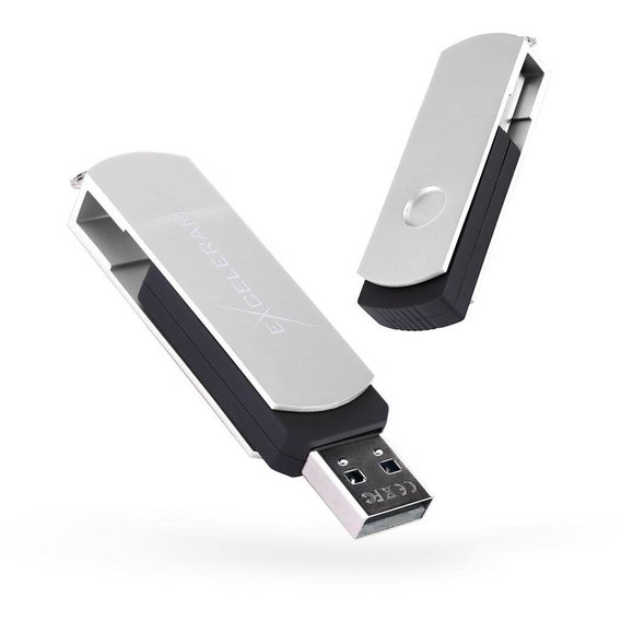 USB-флешка eXceleram 64GB P2 Series USB 2.0 Silver/Black (EXP2U2SIB64)