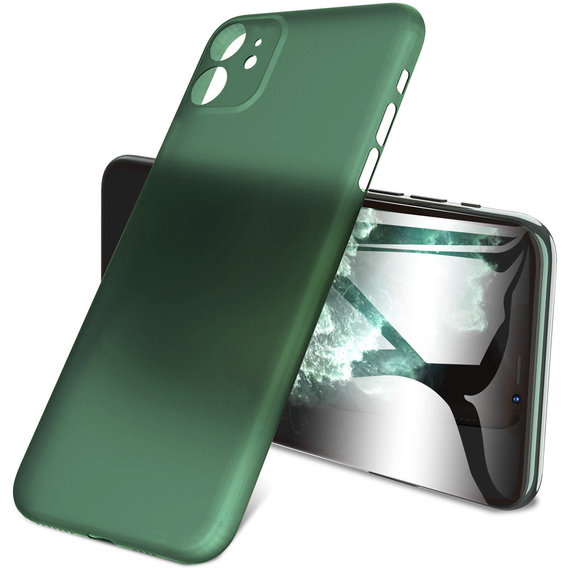 Аксессуар для iPhone LikGus Case Ultrathin 0,3mm Green for iPhone 11