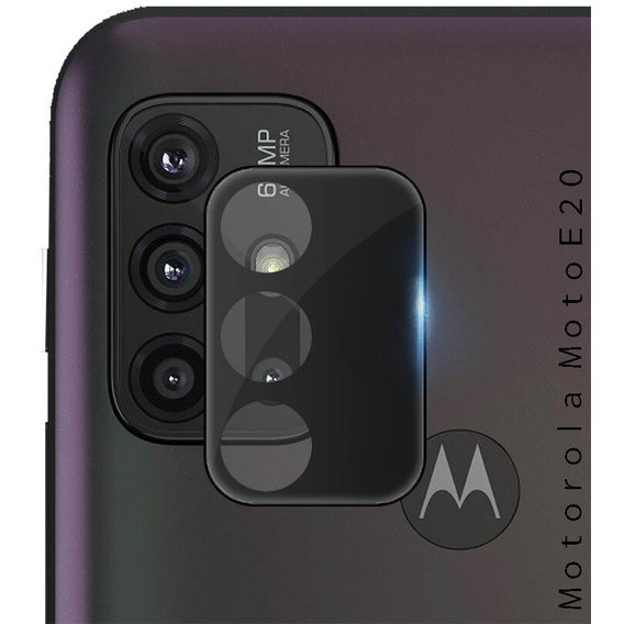 Аксессуар для смартфона BeCover Tempered Glass Black for Camera Motorola Moto E20