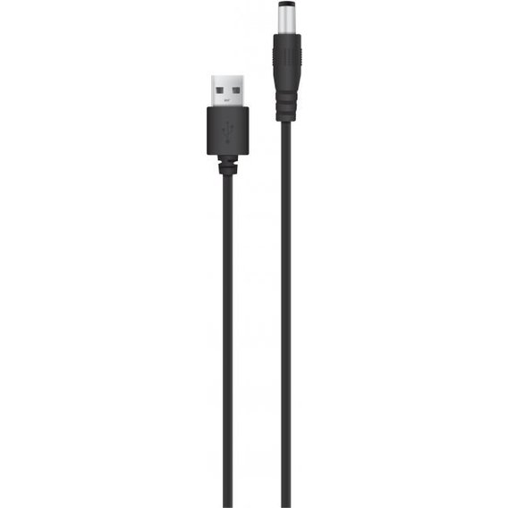Кабель ACCLAB кабель питания для роутера USB Cable to DC 5.5х2.1 мм 5V 1.5A Black