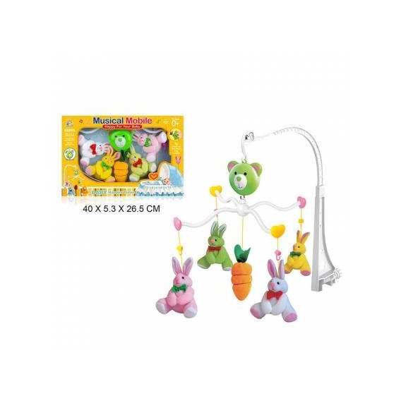 Мобиль ToyCloud музыкальный DC015-1 с кроликами