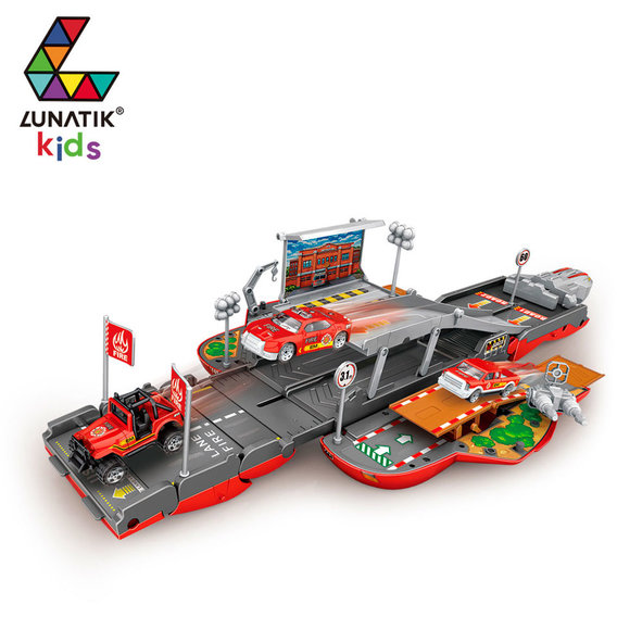 Игровой набор Lunatik Kids Автотрансформер Пожарная (LNK-RTF0695)
