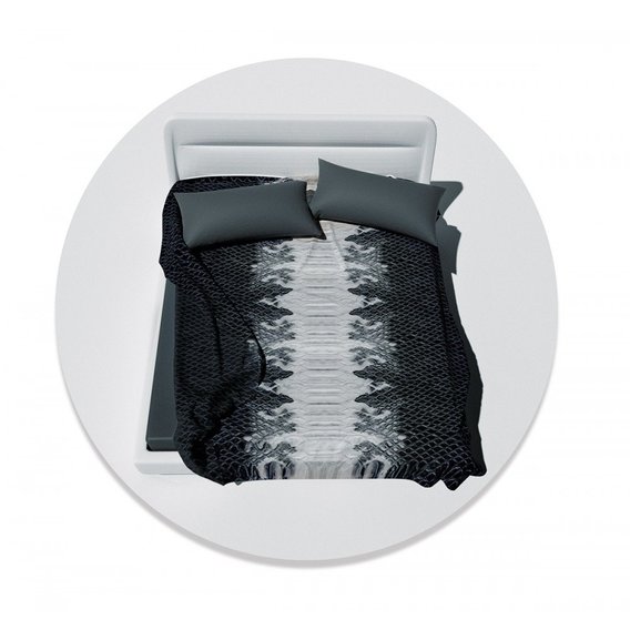 Комплект постельного белья SoundSleep by ANDRE TAN Роскошная ночь бязь евро черный (6535907553198)