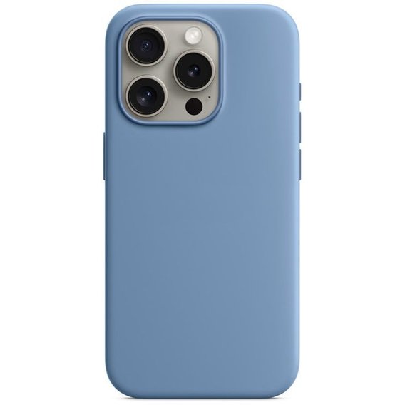 Monblan Silicone Case MagSafe Winter Blue for iPhone 15 Pro