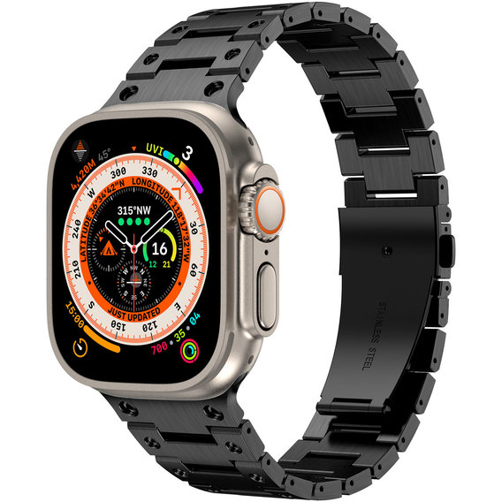 Аксессуар для Watch Top Stainless Stell Case Black for Apple Watch 44/45/49mm Ultra