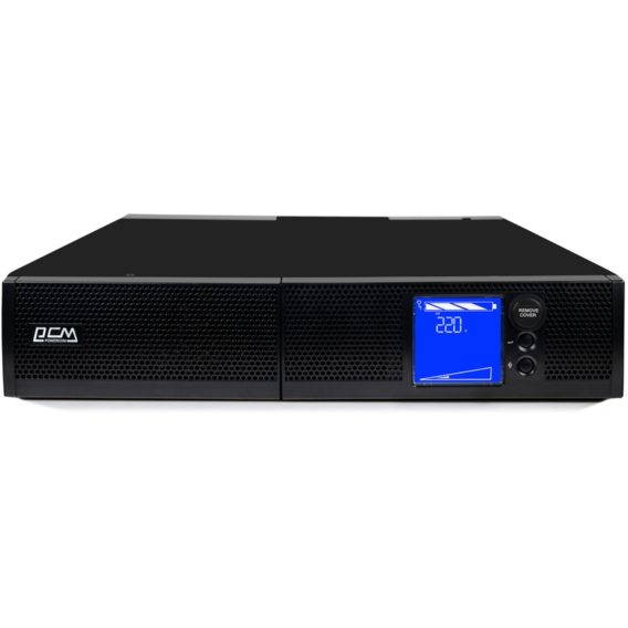 Powercom SNT-1500 IEC, 1500ВА/1500Вт, online RS232 USB 6IEC, LCD