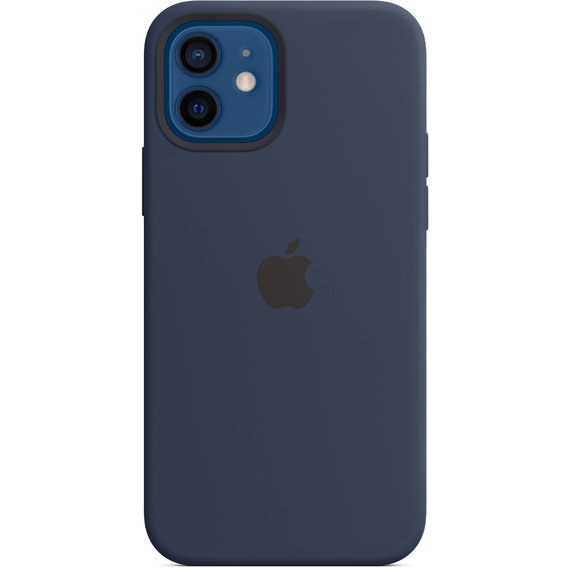 Аксессуар для iPhone Apple Silicone Case with MagSafe Deep Navy (MHL43) for iPhone 12 | 12 Pro UA