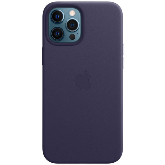 Аксессуар для iPhone Apple Leather Case with MagSafe Deep Violet (MJYT3) for iPhone 12 Pro Max