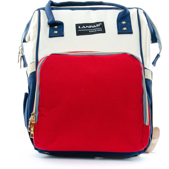 Женский рюкзак для мам Lanpad красный (32459 coral whine blue)