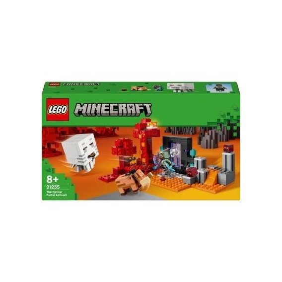 Конструктор LEGO Minecraft Засада возле портала в Нижнем мире (21255)