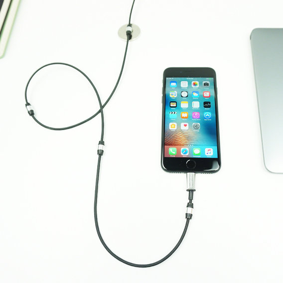Кабель FuseChicken USB Cable to Lightning Rivet Charge 1m Black (MLC) Пожизненная Гарантия от Производителя