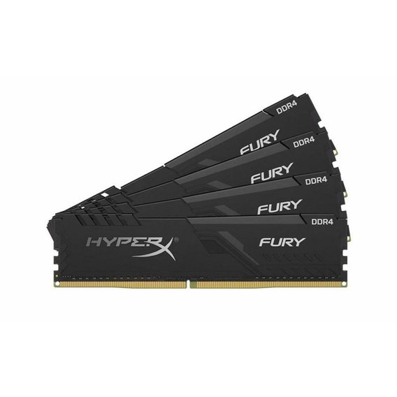 HyperX (Kingston FURY) 32 GB (4x8GB) DDR4 2666 MHz Fury Black (HX426C16FB3K4/32)