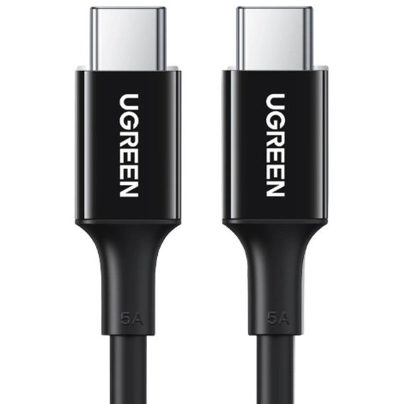 Кабель Ugreen USB-C to USB-C 100W 5A 1m Black (80371)