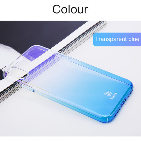 Аксессуар для iPhone Baseus Glaze Case Blue (WIAPIPH8-GC03) for iPhone X/iPhone Xs