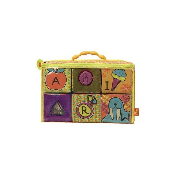 Развивающая игрушка Battat Мягкие кубики-сортеры ABC (BX1368Z)