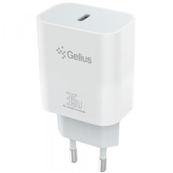 Зарядное устройство Gelius Wall Charger USB-C PD 35W White (GP-HC054)