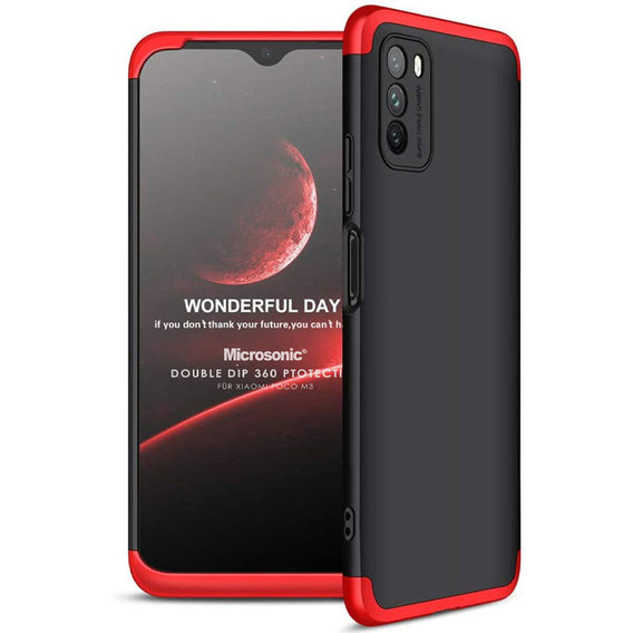 Аксессуар для смартфона LikGus Case 360° Black/Red for Xiaomi Poco M3
