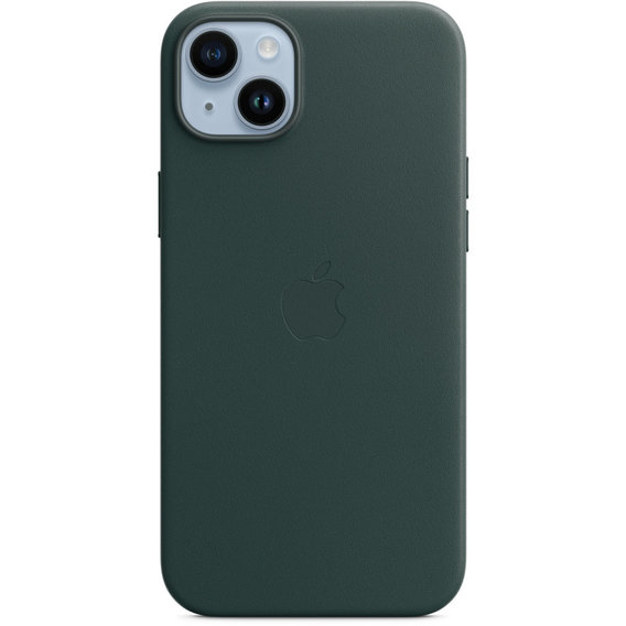 Аксессуар для iPhone Apple Leather Case with MagSafe Forest Green (MPPA3) for iPhone 14 Plus