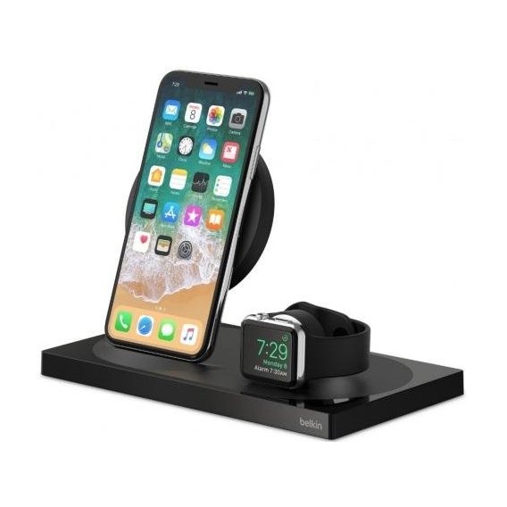 Зарядное устройство Belkin Wireless Charger Base Station Black (F8J234VFBLK-APL) for Apple iPhone and Apple Watch
