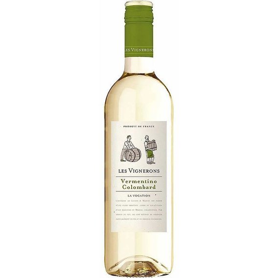 Вино Les Vignerons «Vermentino Colombard» белое 0.75 л (WHS3263280111539)