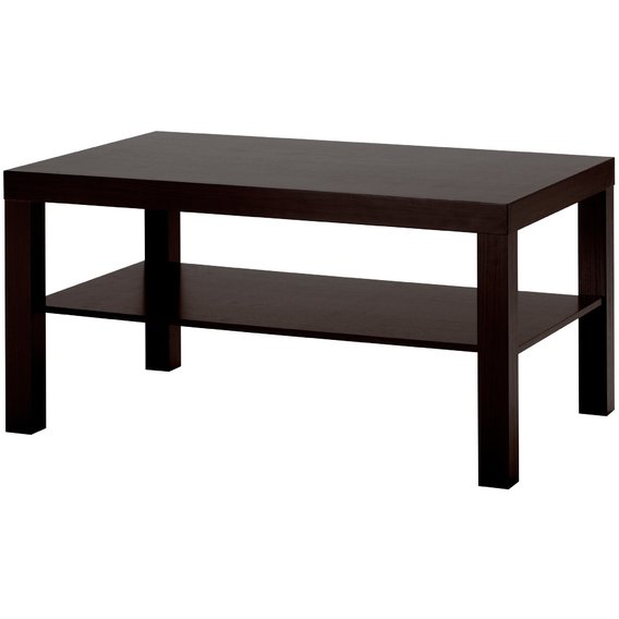 Журнальный столик ІКЕА Lack 90х55 см Черно-коричневый (40104294)