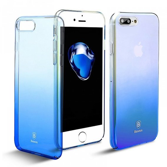 Аксессуар для iPhone Baseus Glaze Case Blue (WIAPIPH7P-GC03) for iPhone 8 Plus/iPhone 7 Plus