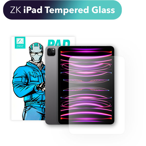 Аксессуар для iPad ZK Premium Tempered Glass for iPad Pro 12.9" (2018-2022)