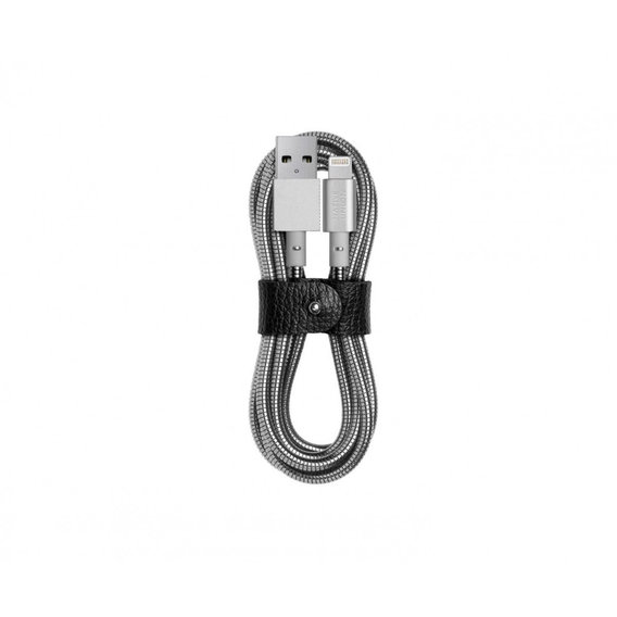 Кабель Native Union USB Cable to Lightning Tom Dixon Stash Coil 1.2m Silver (COIL-L-SIL-TD)