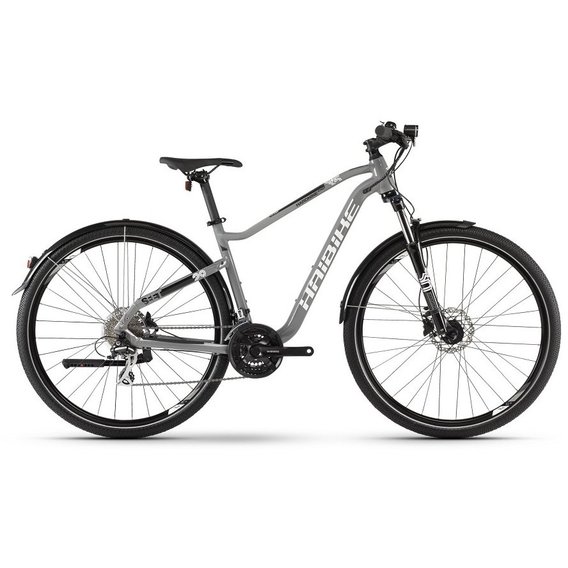 Велосипед Велосипед Haibike SEET HardSeven 3.5 Street 24 s. Acera 27.5", рама M, серо-бело-черный, 2020 (4100072945)