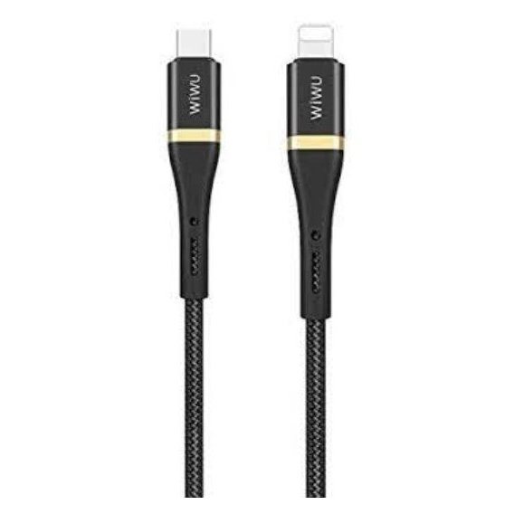 Кабель WIWU Elite Series USB-C to Lightning 1.2m Black (ED-103)