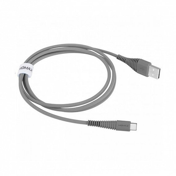 Кабель Momax USB Cable to USB-C Tough Link 1.2m Grey (DTA5A)