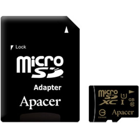 Карта памяти Apacer 128GB microSDXC Class 10 UHS-I U1 + adapter (AP128GMCSX10U1-R)