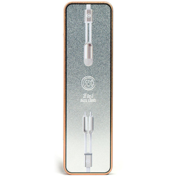 Кабель WK USB Cable to microUSB/Lightning 1m White (WKC-001)