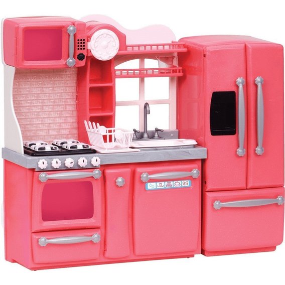 Набор мебели Our Generation Кухня для гурманов 94 аксессуара розовая (BD37365Z)