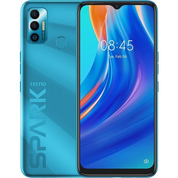 Смартфон Tecno Spark 7 KF6n NFC 4/64GB Morpheus Blue (UA UCRF)