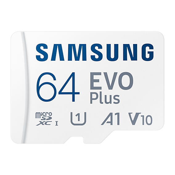 Карта памяти Samsung 64GB microSDXC Class 10 UHS-I U1 Evo Plus + adapter (MB-MC64KA/RU)