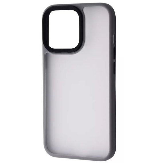 Аксессуар для iPhone TPU Case Shadow Matte Metal Buttons Gray for iPhone 13 Pro Max