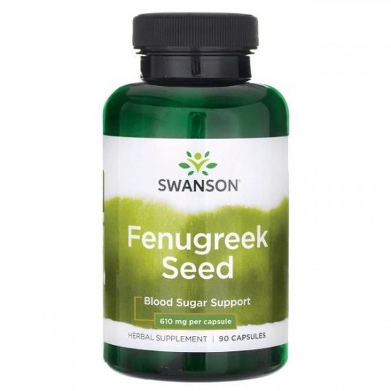 

Swanson Fenugreek Seed 610 mg Пажитник семена 90 капсул
