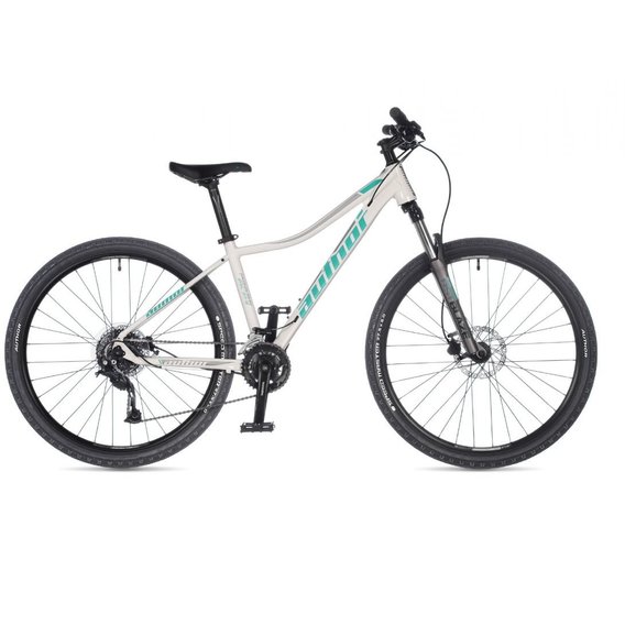 Велосипед Велосипед AUTHOR (2023) Pegas ASL 27.5", рама 18", белый (зеленый)/серебристый (2023168)