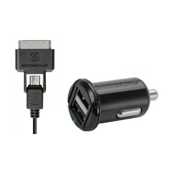 Зарядное устройство Scosche USB Car Charger reVOLT 2xUSB 10W 2.1A Black (IUSBC202M)