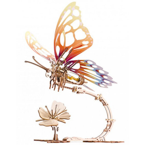 Механічний 3D пазл UGEARS "Метелик" (70081)