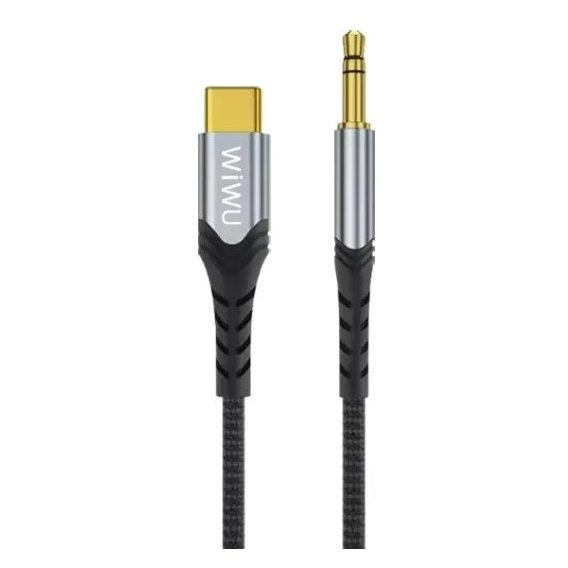 Кабель WIWU Audio Cable AUX USB-C to 3.5mm 1.2m Grey