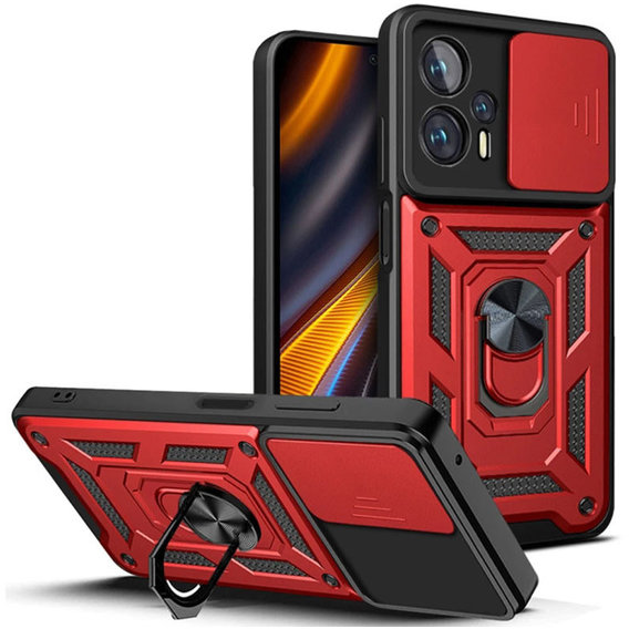 Аксессуар для смартфона Mobile Case Camshield Serge Ring Red for Xiaomi Poco X4 GT