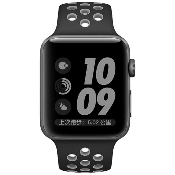 Аксессуар для Watch COTEetCI W12 Nike Band Black/Cool Gray (WH5216-BK-GY) for Apple Watch 38/40/41mm