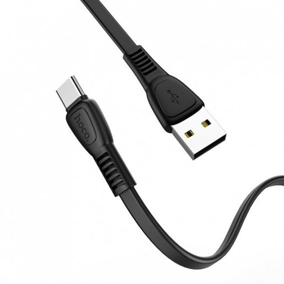 Кабель Hoco USB Cable to USB-C X40 3A 1m Black