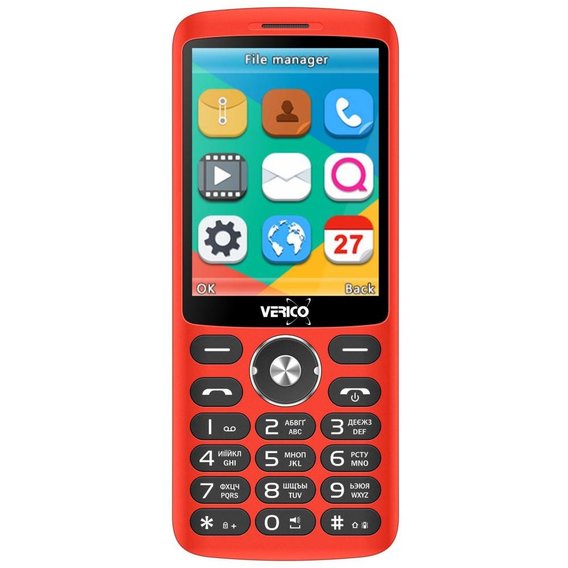Мобильный телефон Verico Style S283 Red (UA UCRF)