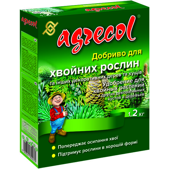 Удобрение Agrecol для хвойных растений 1.2кг (30207)