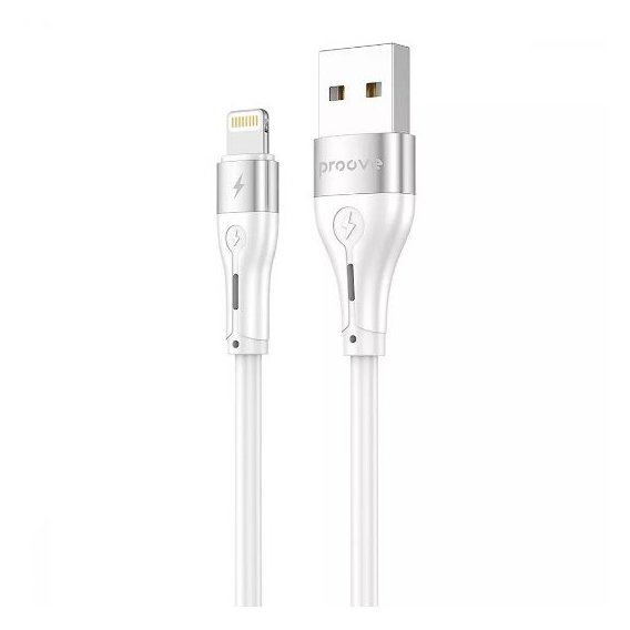 Кабель Proove USB Cable to Lightning Soft Silicone 2.4A 1m White