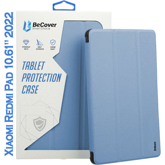 Аксессуар для планшетных ПК BeCover Case Book Soft Edge with Pencil mount Deep Blue for Xiaomi Redmi Pad 10.61" 2022 (708744)